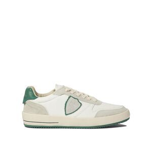 PHILIPPE MODEL PARIS Men's Low-Top Leather and Suede Sneakers Men WHITE